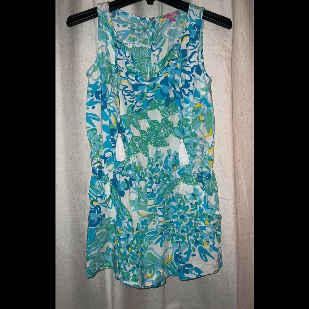 Lilly Pulitzer swim cover up romper